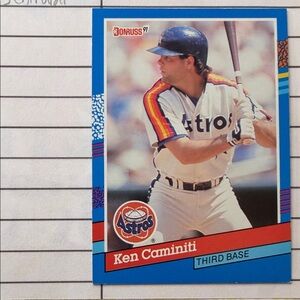 Donruss 91 Ken Caminiti Baseball Card